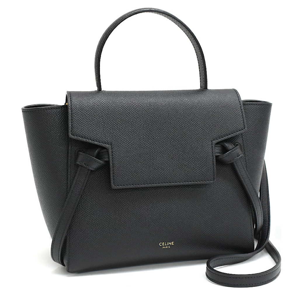 Celine Belt Bag handbag leather black